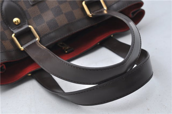 Authentic Louis Vuitton Damier Hampstead PM Shoulder Tote Bag N51205 LV 1350E