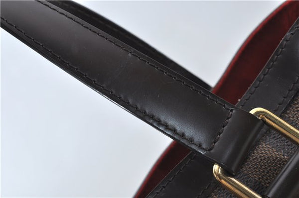 Authentic Louis Vuitton Damier Hampstead PM Shoulder Tote Bag N51205 LV 1350E