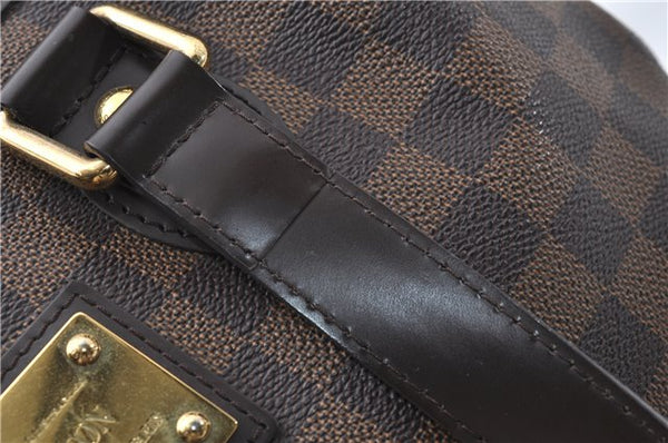 Authentic Louis Vuitton Damier Hampstead PM Shoulder Tote Bag N51205 LV 1350E