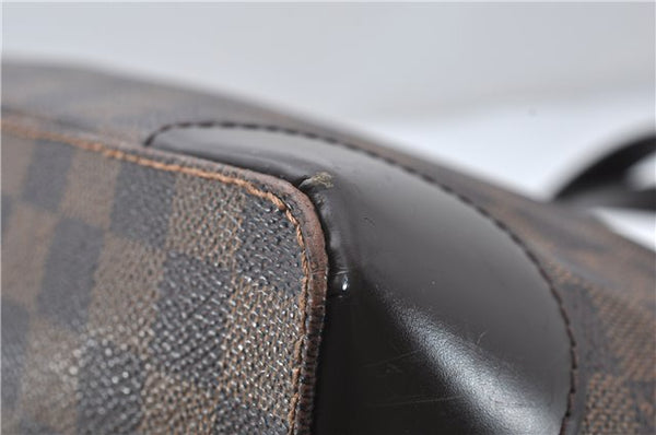 Authentic Louis Vuitton Damier Hampstead PM Shoulder Tote Bag N51205 LV 1350E