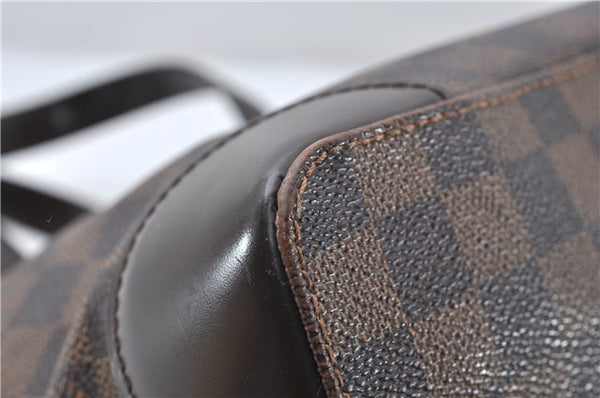 Authentic Louis Vuitton Damier Hampstead PM Shoulder Tote Bag N51205 LV 1350E