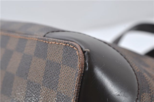 Authentic Louis Vuitton Damier Hampstead PM Shoulder Tote Bag N51205 LV 1350E