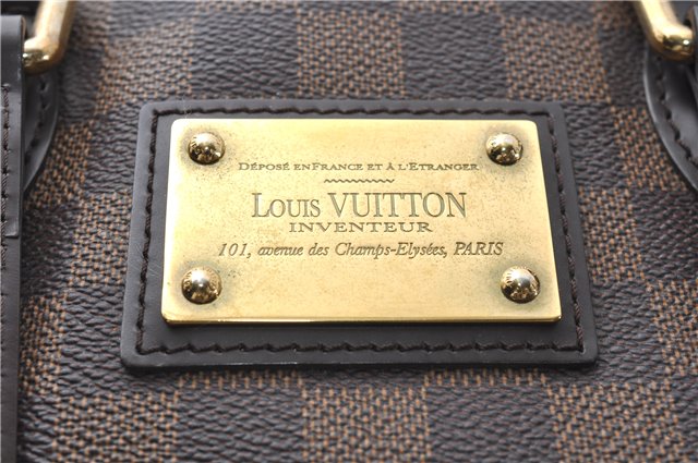 Authentic Louis Vuitton Damier Hampstead PM Shoulder Tote Bag N51205 LV 1350E