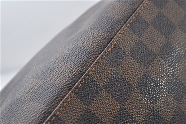 Authentic Louis Vuitton Damier Hampstead PM Shoulder Tote Bag N51205 LV 1350E