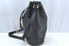 Authentic GUCCI Micro GG PVC Leather Shoulder Cross Body Bag Purse Black 1350H