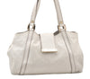 Authentic GUCCI Guccissima Shoulder Hand Tote Bag GG Leather 211937 White 1350I