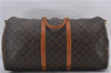 Auth Louis Vuitton Monogram Keepall Bandouliere 55 Boston Bag M41414 LV 1351E