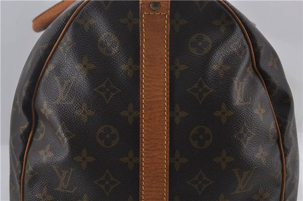 Auth Louis Vuitton Monogram Keepall Bandouliere 55 Boston Bag M41414 LV 1351E