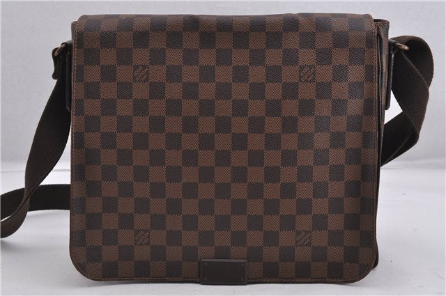 Authentic Louis Vuitton Damier District MM Shoulder Cross Bag N41212 LV 1351F