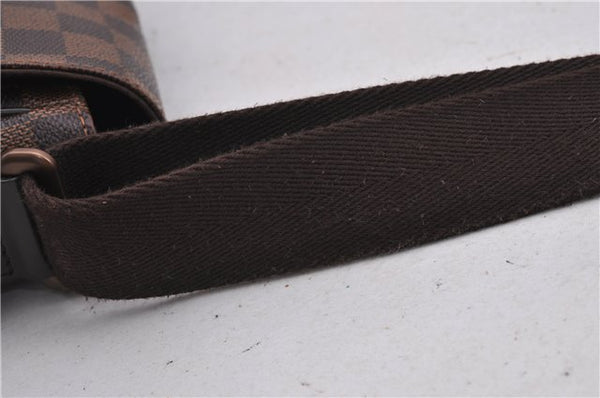Authentic Louis Vuitton Damier District MM Shoulder Cross Bag N41212 LV 1351F