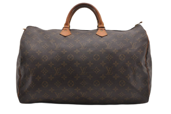 Authentic Louis Vuitton Monogram Speedy 40 Hand Boston Bag M41522 LV 1351G