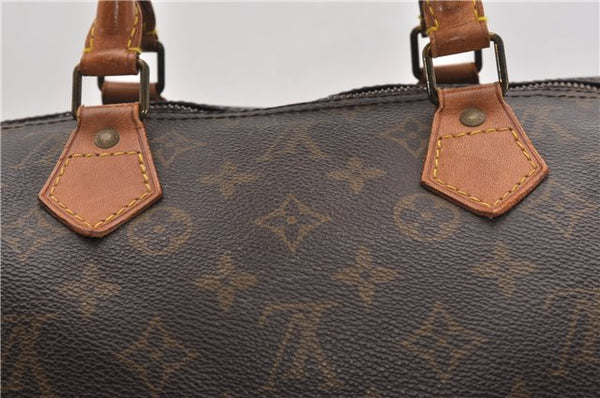 Authentic Louis Vuitton Monogram Speedy 40 Hand Boston Bag M41522 LV 1351G