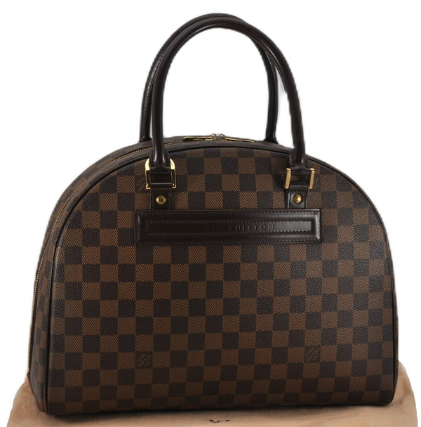 Authentic Louis Vuitton Damier Nolita Hand Boston Bag N41455 LV 1353F