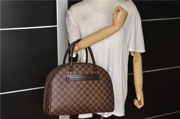 Authentic Louis Vuitton Damier Nolita Hand Boston Bag N41455 LV 1353F