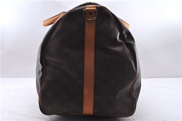 Auth Louis Vuitton Monogram Keepall Bandouliere 55 Boston Bag M41414 LV 1354E