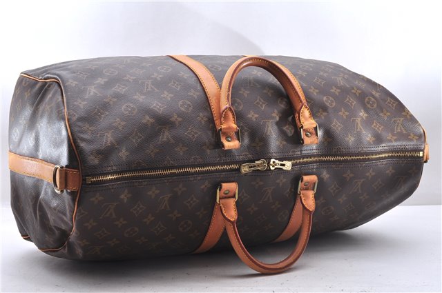 Auth Louis Vuitton Monogram Keepall Bandouliere 55 Boston Bag M41414 LV 1354E