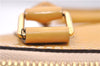 Authentic Louis Vuitton Vernis Alma PM Hand Bag Purse Yellow M91445 LV 1354F