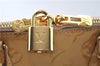 Authentic Louis Vuitton Vernis Alma PM Hand Bag Purse Yellow M91445 LV 1354F