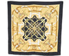 Authentic HERMES Carre 90 Scarf "Eperon d'Or" Silk Black 1355I