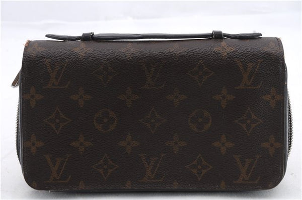 Authentic Louis Vuitton Monogram Macassar Zippy XL Wallet Purse M61506 LV 1356D