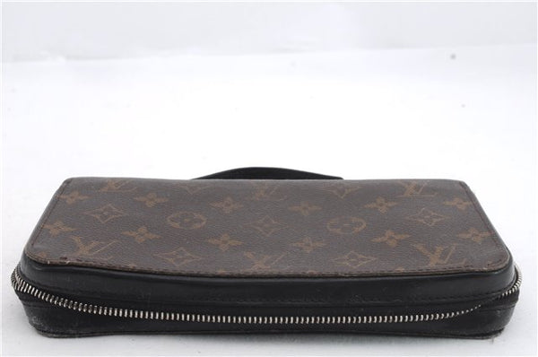 Authentic Louis Vuitton Monogram Macassar Zippy XL Wallet Purse M61506 LV 1356D