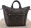 Authentic Louis Vuitton Monogram Tournelle PM 2Way Tote Bag M44057 Black 1356E