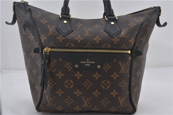 Authentic Louis Vuitton Monogram Tournelle PM 2Way Tote Bag M44057 Black 1356E