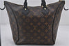 Authentic Louis Vuitton Monogram Tournelle PM 2Way Tote Bag M44057 Black 1356E