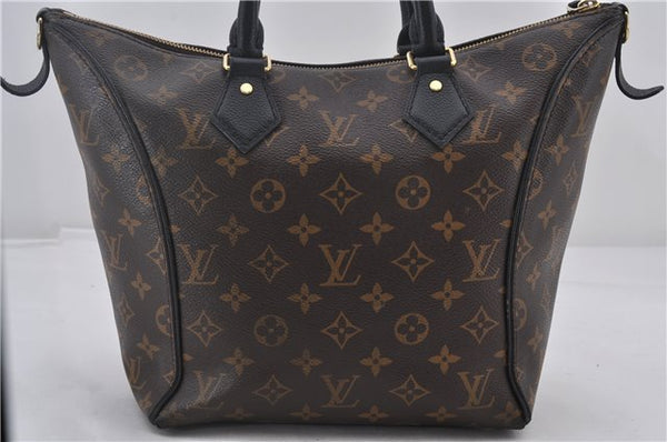 Authentic Louis Vuitton Monogram Tournelle PM 2Way Tote Bag M44057 Black 1356E