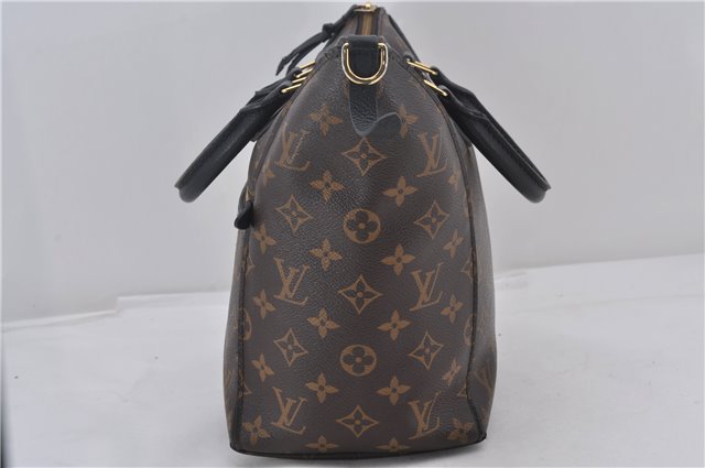 Authentic Louis Vuitton Monogram Tournelle PM 2Way Tote Bag M44057 Black 1356E