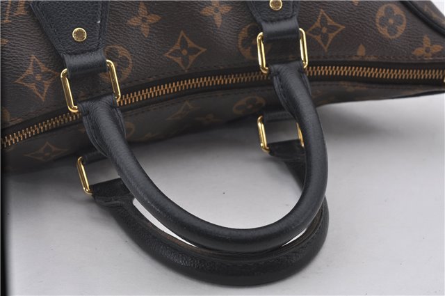 Authentic Louis Vuitton Monogram Tournelle PM 2Way Tote Bag M44057 Black 1356E