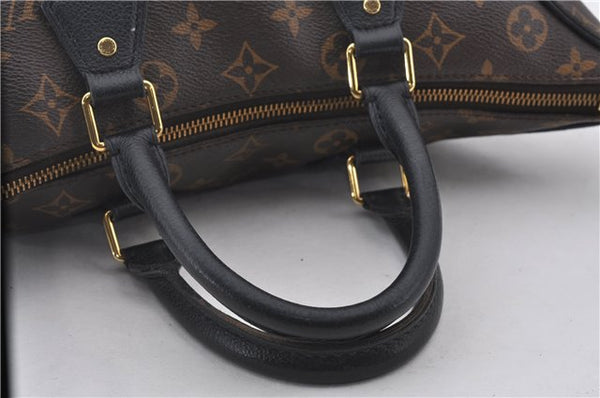 Authentic Louis Vuitton Monogram Tournelle PM 2Way Tote Bag M44057 Black 1356E