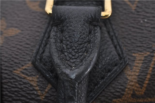 Authentic Louis Vuitton Monogram Tournelle PM 2Way Tote Bag M44057 Black 1356E