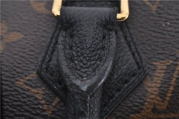 Authentic Louis Vuitton Monogram Tournelle PM 2Way Tote Bag M44057 Black 1356E