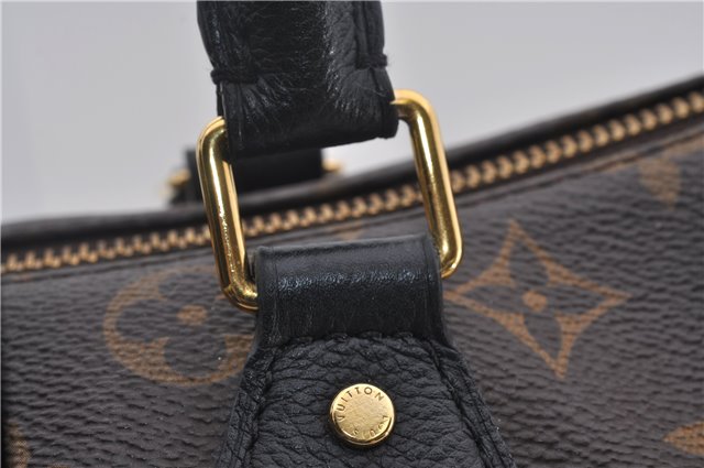 Authentic Louis Vuitton Monogram Tournelle PM 2Way Tote Bag M44057 Black 1356E