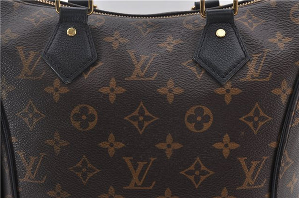 Authentic Louis Vuitton Monogram Tournelle PM 2Way Tote Bag M44057 Black 1356E