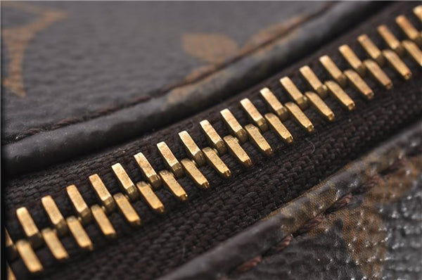 Authentic Louis Vuitton Monogram Tournelle PM 2Way Tote Bag M44057 Black 1356E