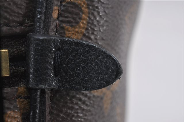 Authentic Louis Vuitton Monogram Tournelle PM 2Way Tote Bag M44057 Black 1356E