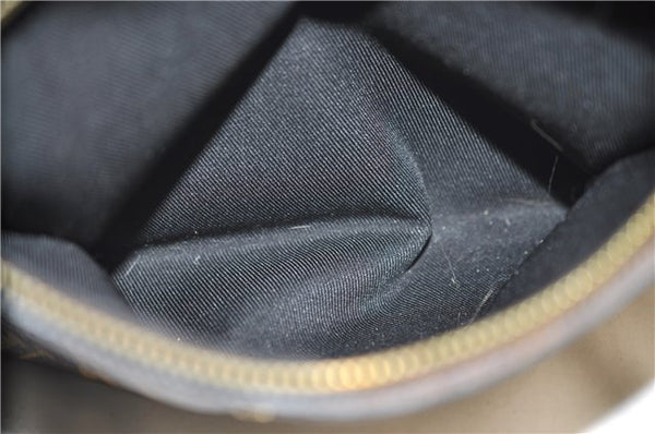 Authentic Louis Vuitton Monogram Tournelle PM 2Way Tote Bag M44057 Black 1356E