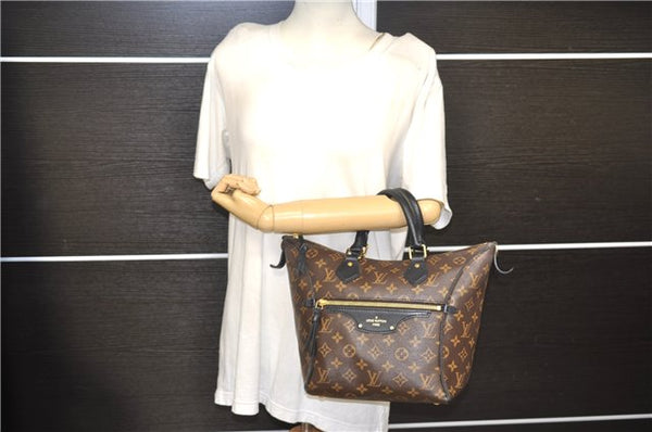 Authentic Louis Vuitton Monogram Tournelle PM 2Way Tote Bag M44057 Black 1356E