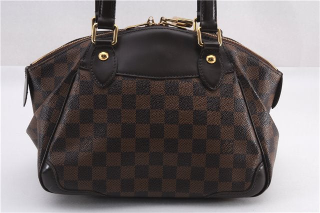 Authentic Louis Vuitton Damier Verona PM Shoulder Boston Bag N41117 LV 1356F