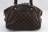Authentic Louis Vuitton Damier Verona PM Shoulder Boston Bag N41117 LV 1356F