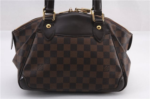 Authentic Louis Vuitton Damier Verona PM Shoulder Boston Bag N41117 LV 1356F