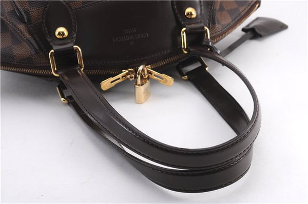 Authentic Louis Vuitton Damier Verona PM Shoulder Boston Bag N41117 LV 1356F