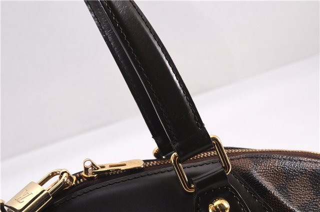 Authentic Louis Vuitton Damier Verona PM Shoulder Boston Bag N41117 LV 1356F