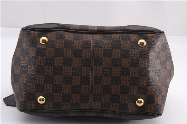 Authentic Louis Vuitton Damier Verona PM Shoulder Boston Bag N41117 LV 1356F