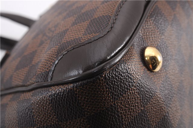 Authentic Louis Vuitton Damier Verona PM Shoulder Boston Bag N41117 LV 1356F