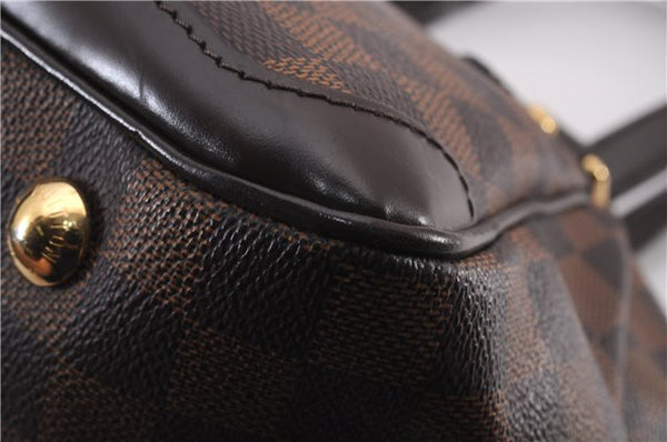 Authentic Louis Vuitton Damier Verona PM Shoulder Boston Bag N41117 LV 1356F