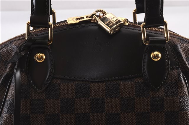 Authentic Louis Vuitton Damier Verona PM Shoulder Boston Bag N41117 LV 1356F