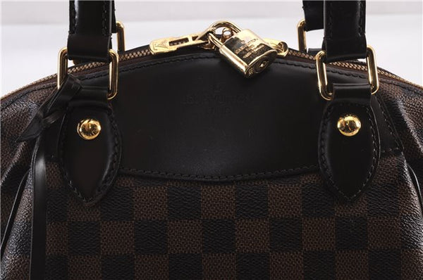 Authentic Louis Vuitton Damier Verona PM Shoulder Boston Bag N41117 LV 1356F